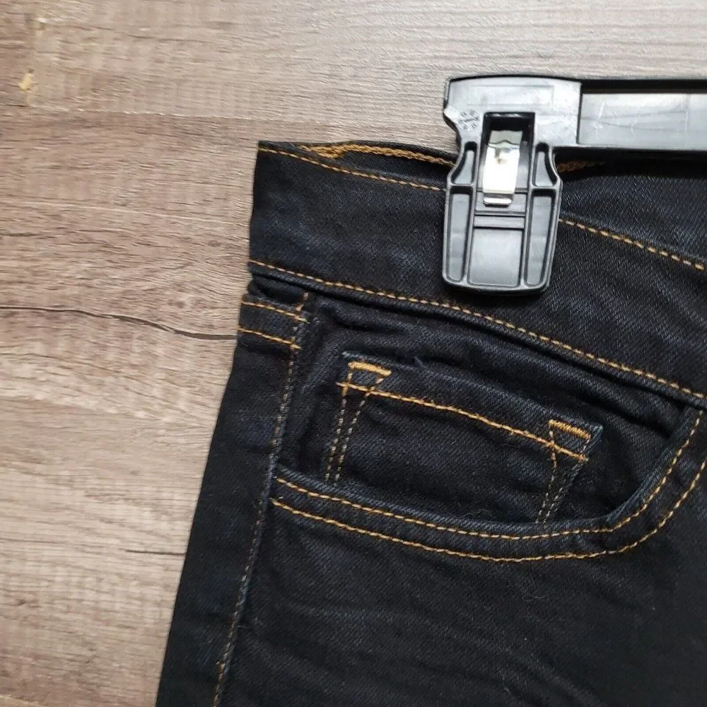J Brand‎ Cigarette Mid Rise 814 Jeans Black Wsh Womens Size 29 Denim Straight